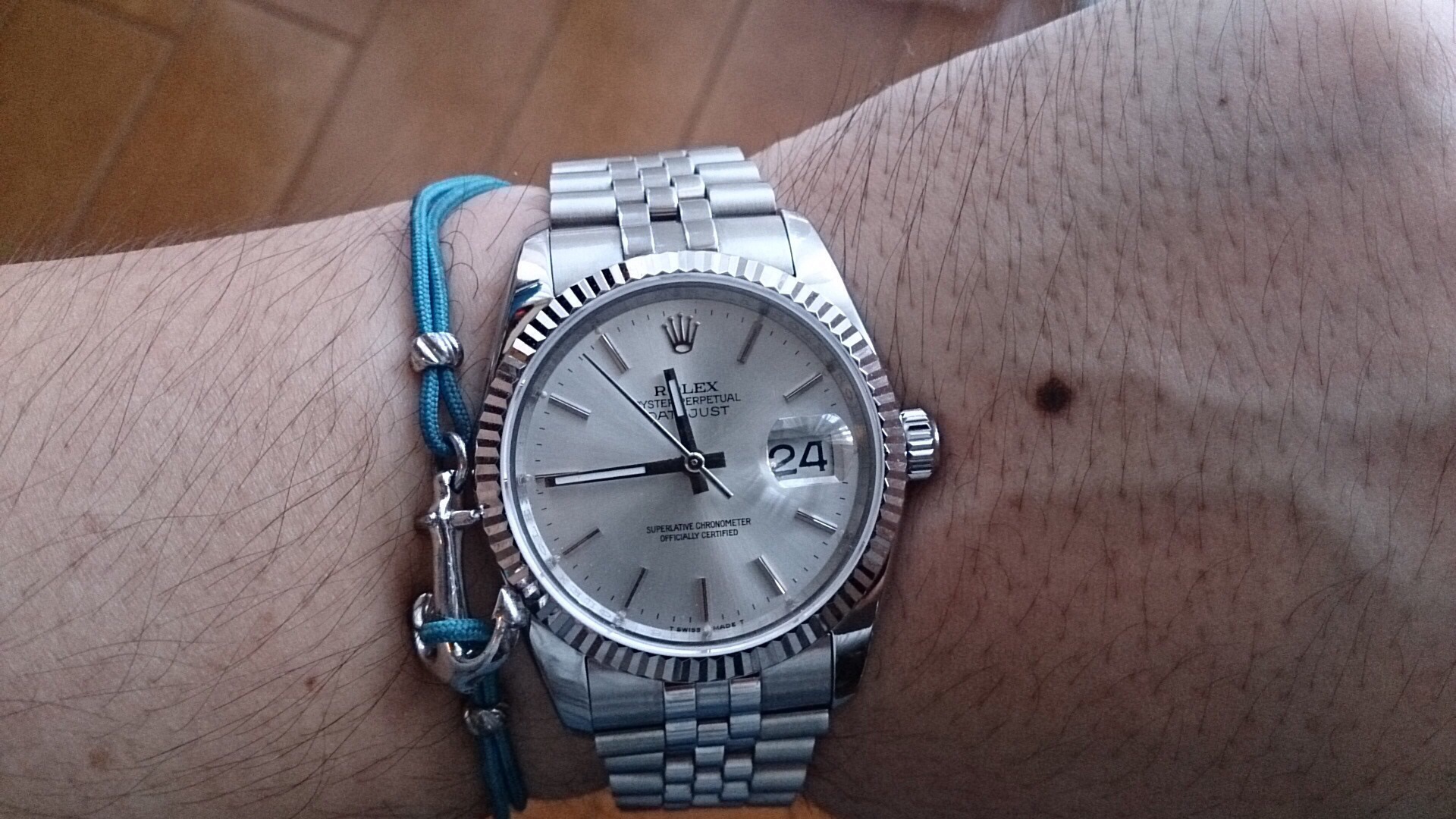 腕時計： A watch I 'm wearing today ROLEX DATE JUST Ref 